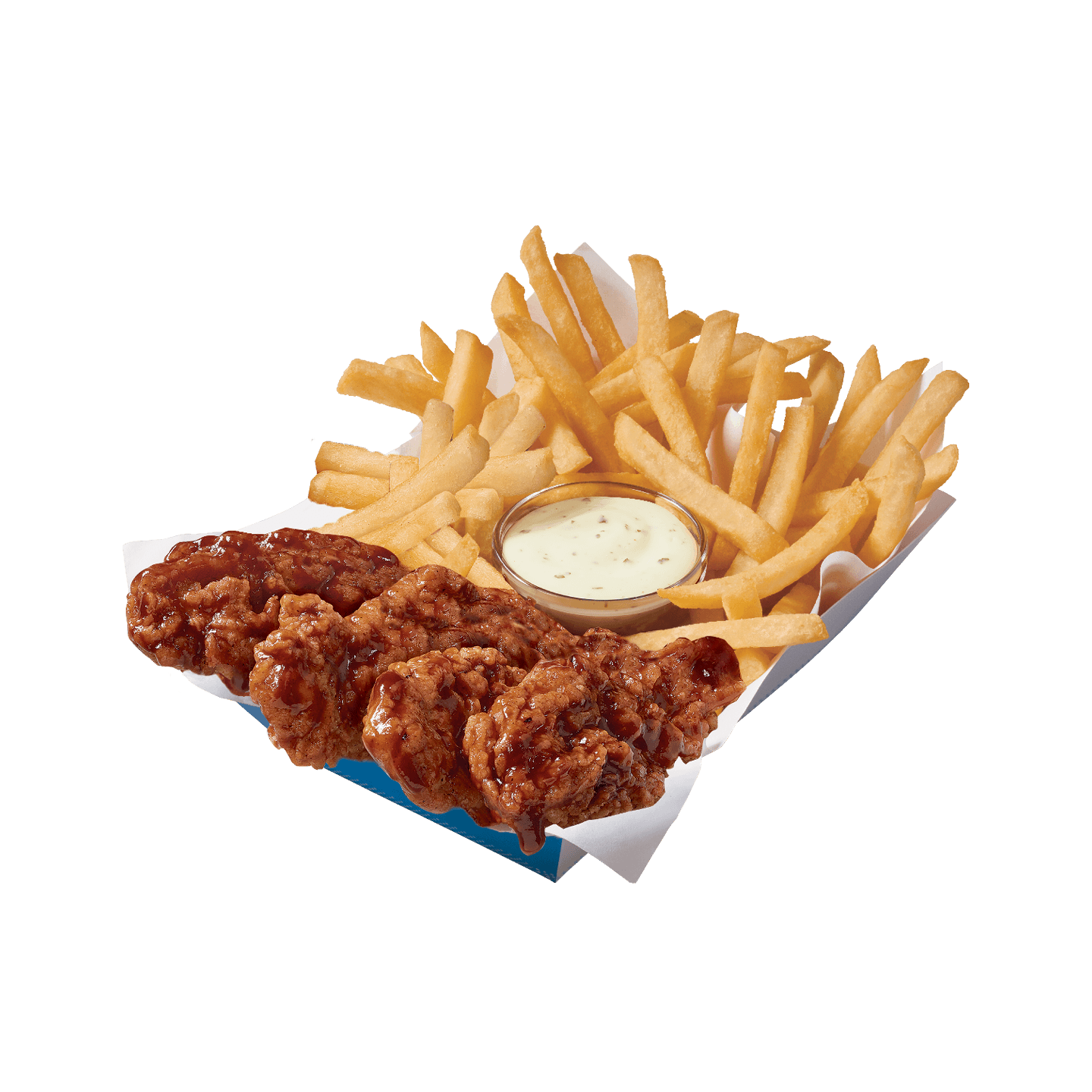 Sauced & Tossed Honey BBQ Glazed Chicken Strip Basket Dairy Queen® Menu